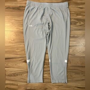 Under Armour Light Gray Team Warm Up Athletic Pants